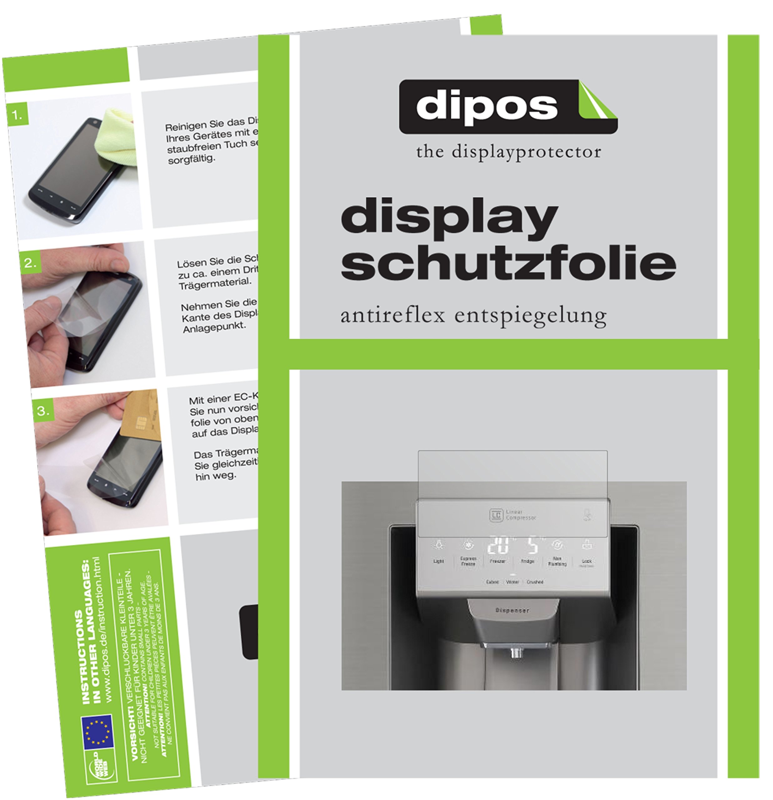 dipos I 2x Pellicola Protettiva Compatibile con LG G Flex 2 Pellicola di Protezione Cristallo