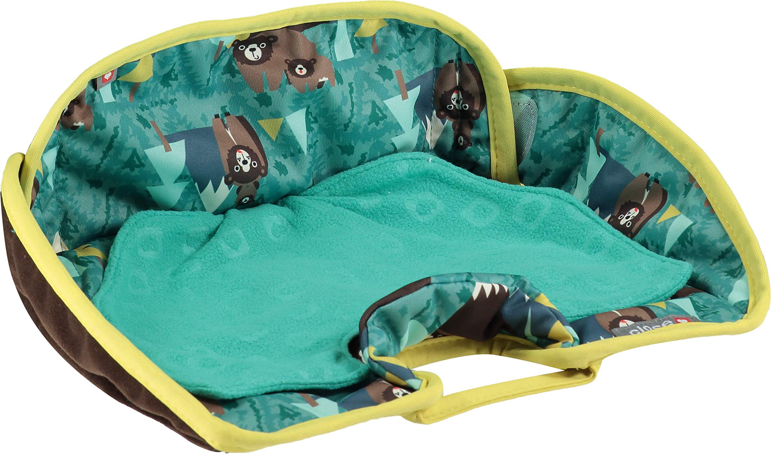 Close Pop-in - Protector de asiento impermeable multiusos para coche, cochecito o silla alta, fácil de limpiar con estampado Bear
