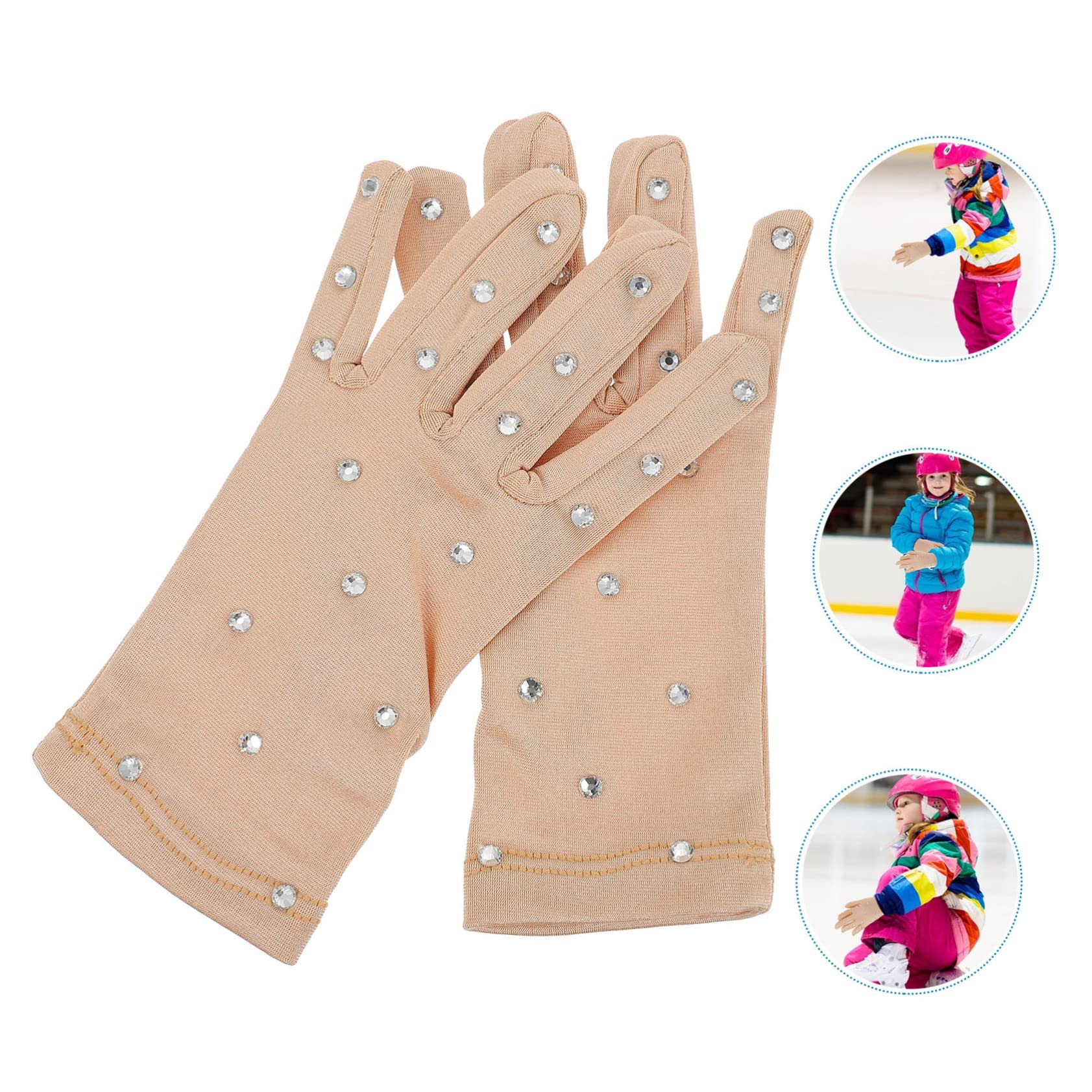 Guanti Da Pattinaggio Artistico Per Ragazze - Traspiranti E Decorativi Per Performance E Palcoscenico