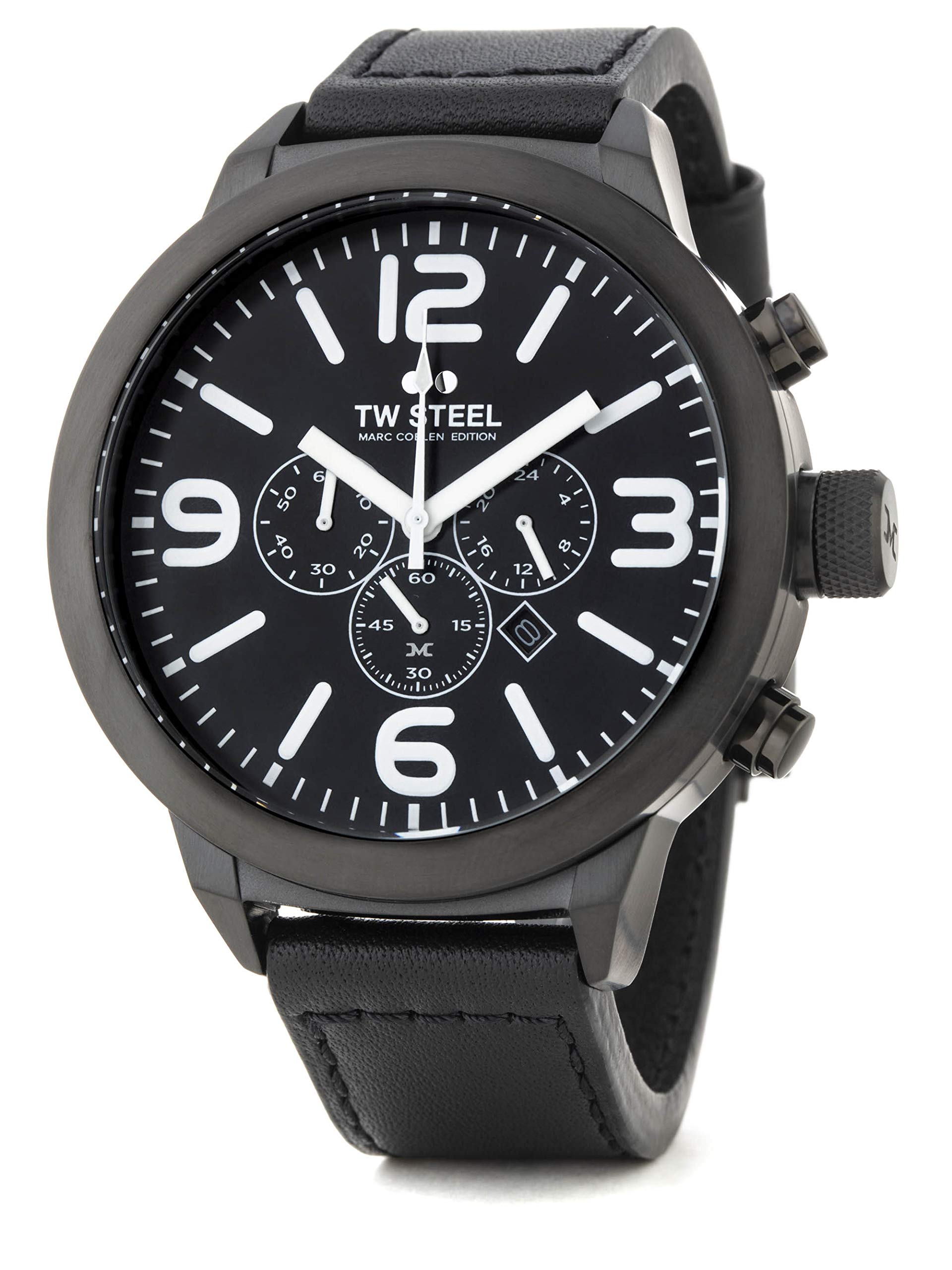 TW Steel Marc Coblen Edition Chrono mit Lederband 50 MM Black/Black TWMC66
