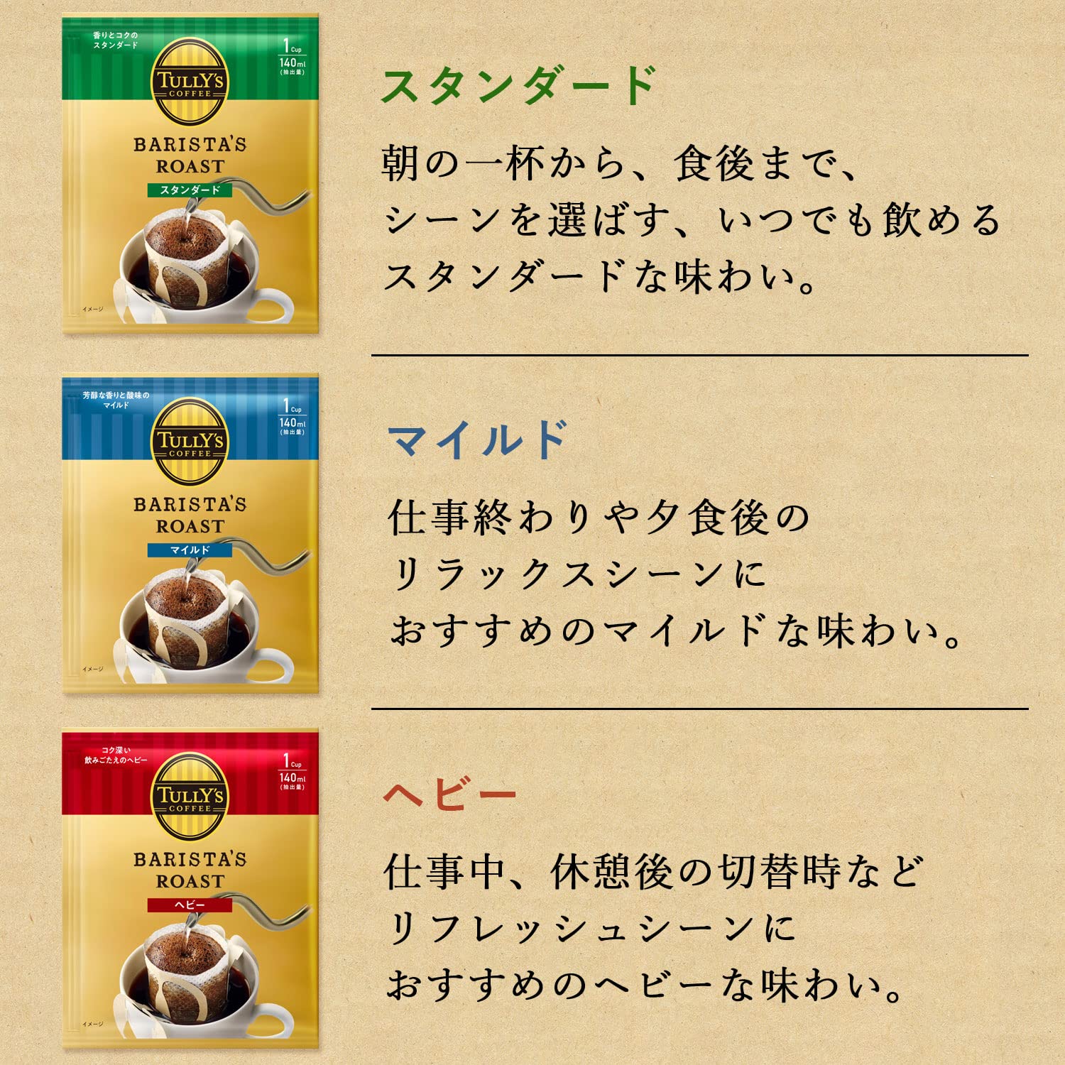 Amazon.co.jp: TULLY'S COFFEE(タリーズコーヒー) ドリップコーヒー