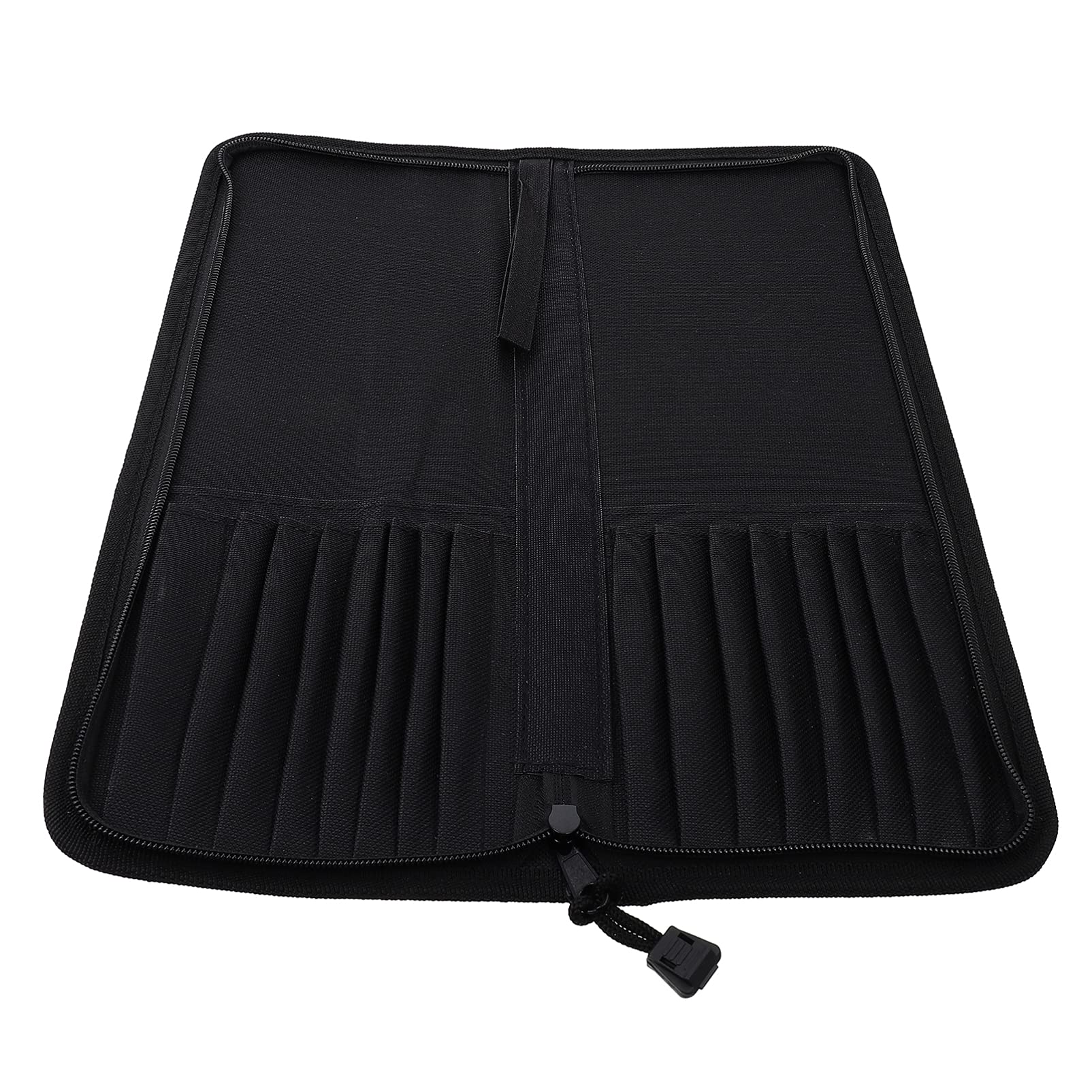 HEALLILY Soporte para Pinceles de Pintura con Cremallera 16 Agujeros Estuche para Pinceles Bolsa de Almacenamiento Y Organización para El Artista Pincel de Pintura Papelería para Lápices