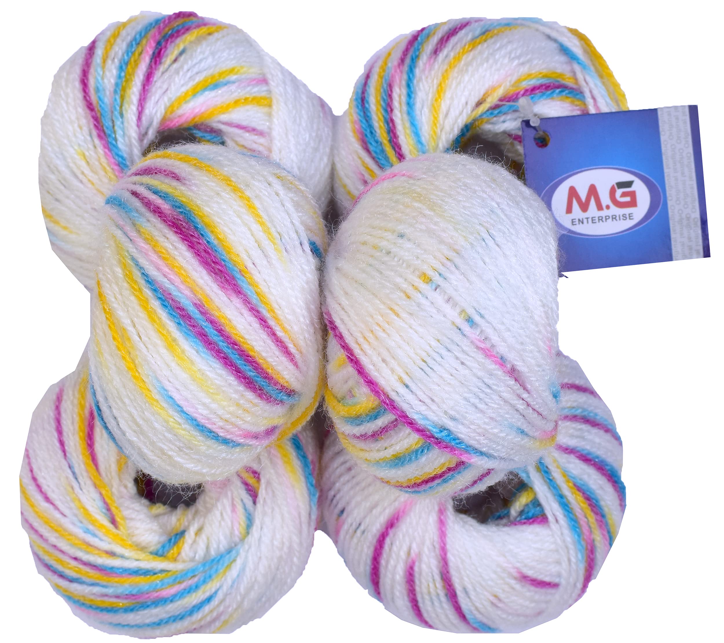 SIMI ENTERPRISE 100% Acrylic Wool Red (8 pc) Baby Soft 4 ply Wool Ball Hand Knitting Wool/Art Craft Soft Fingering Crochet Hook Yarn, Needle Knitting Yarn Thread Dye SM-E SM-GH