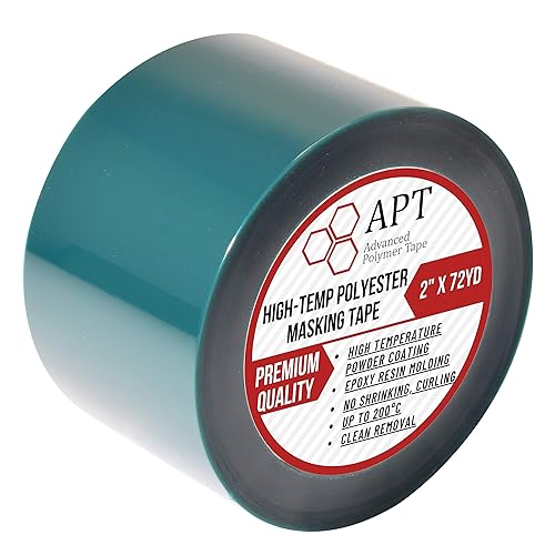 APT Cinta de poliéster con adhesivo de silicona, alta temperatura, 3.5 mil de grosor, recubrimiento en polvo, recubrimiento electrónico (1, 2