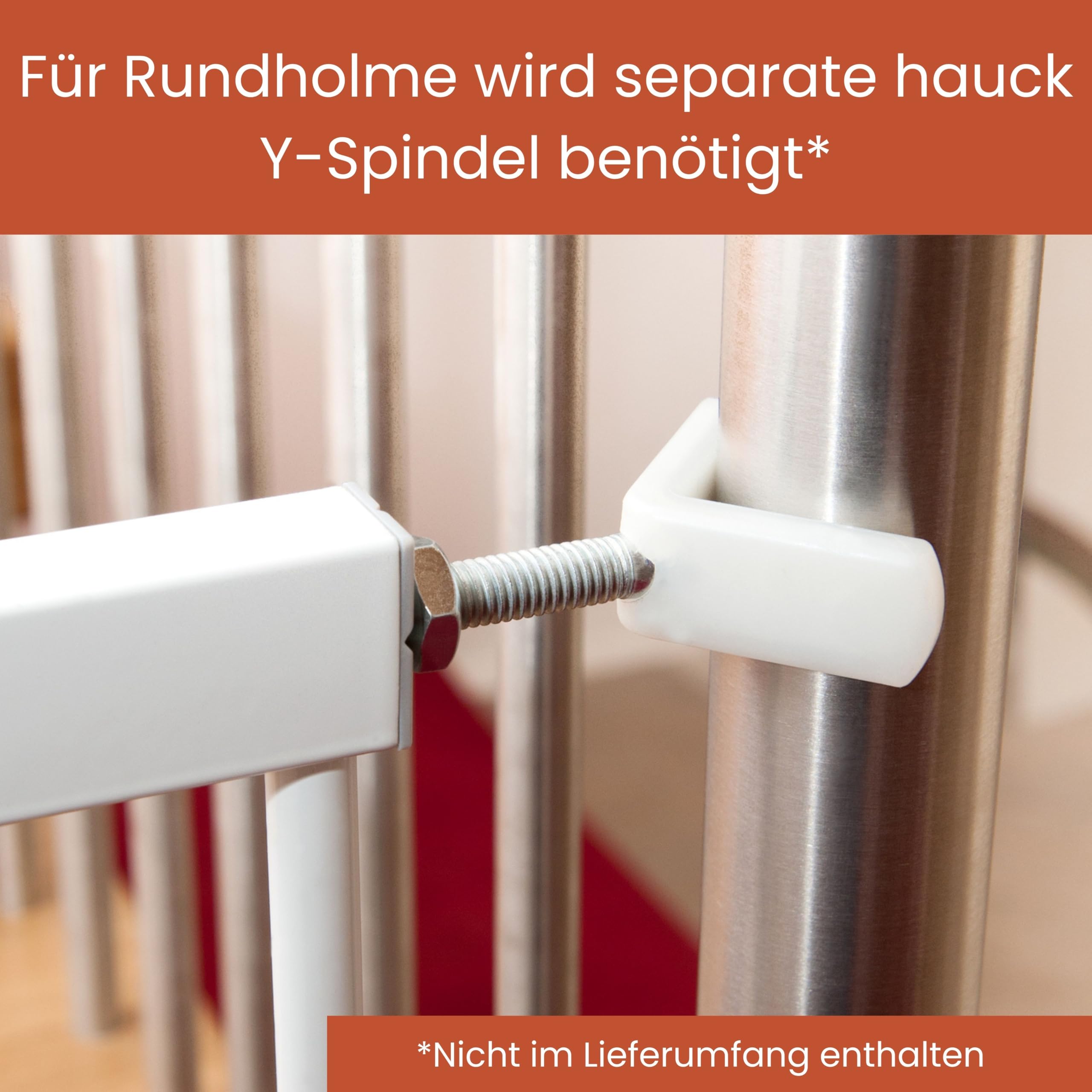 Hauck Open N Stop KD + 21 cm Verlängerung, Weiß - Schutzgitter für Türen & Treppen, Breite 96-101 cm, 77 cm Hoch, ohne Bohren