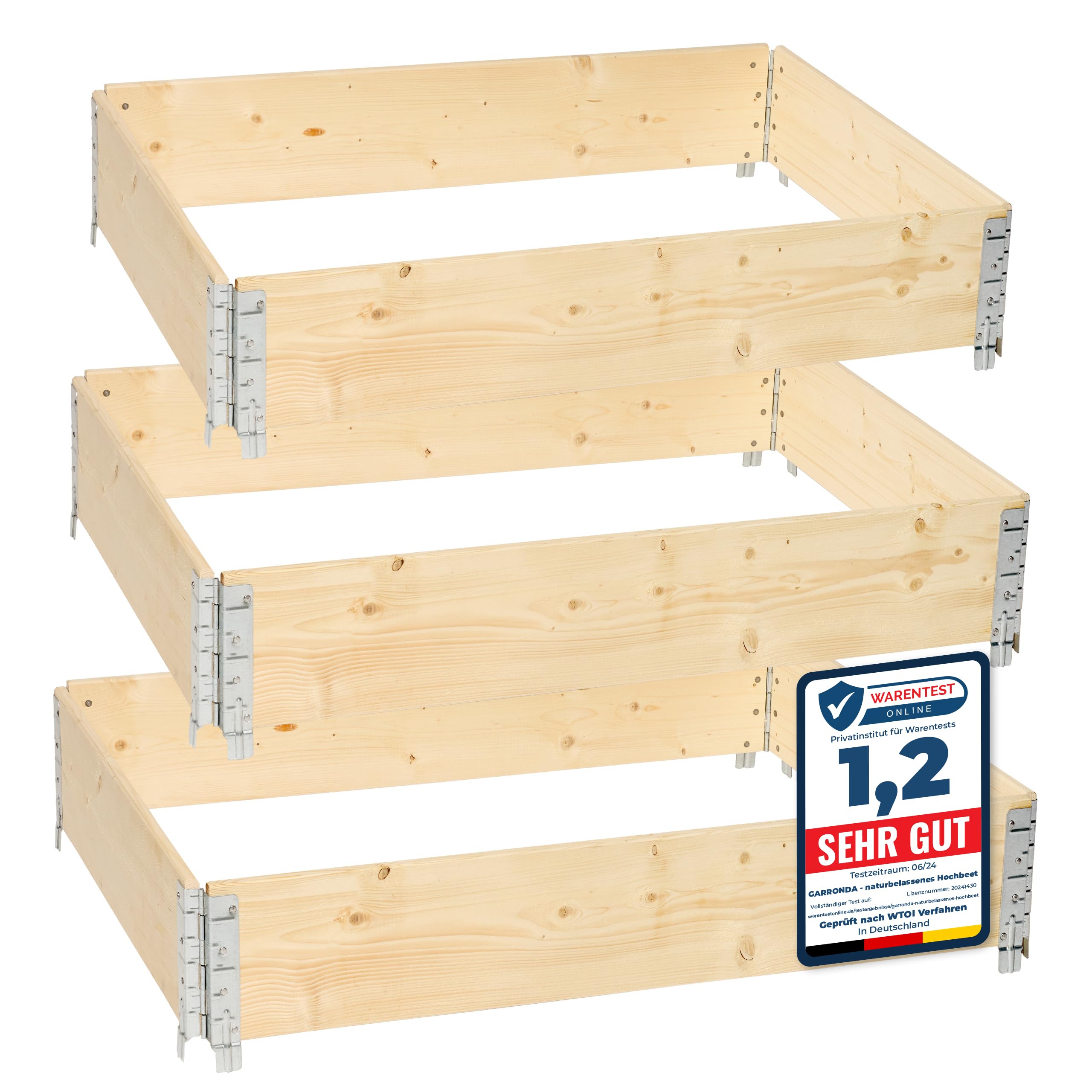 Carré Potager En Bois Naturel 800x400mm - Gamm Vert