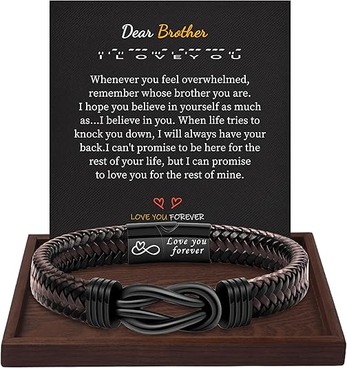 Inspirational Gifts for Men Morse Code Bracelets Mens Bracelets Graduation Gifts for Him Fathers Day Adjustable Leather Bracelet Motivational Birthday Annivesary Jewelry Stocking Stuffers for Men
