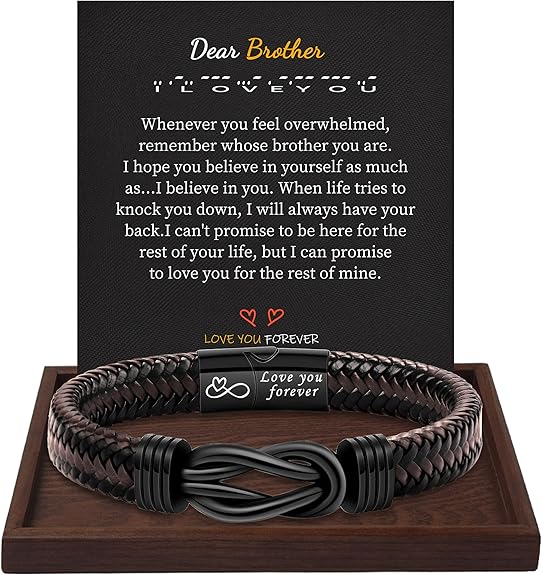 Inspirational Gifts for Men Morse Code Bracelets Mens Bracelets Graduation Gifts for Him Fathers Day Adjustable Leather Bracelet Motivational Birthday Annivesary Jewelry Stocking Stuffers for Men