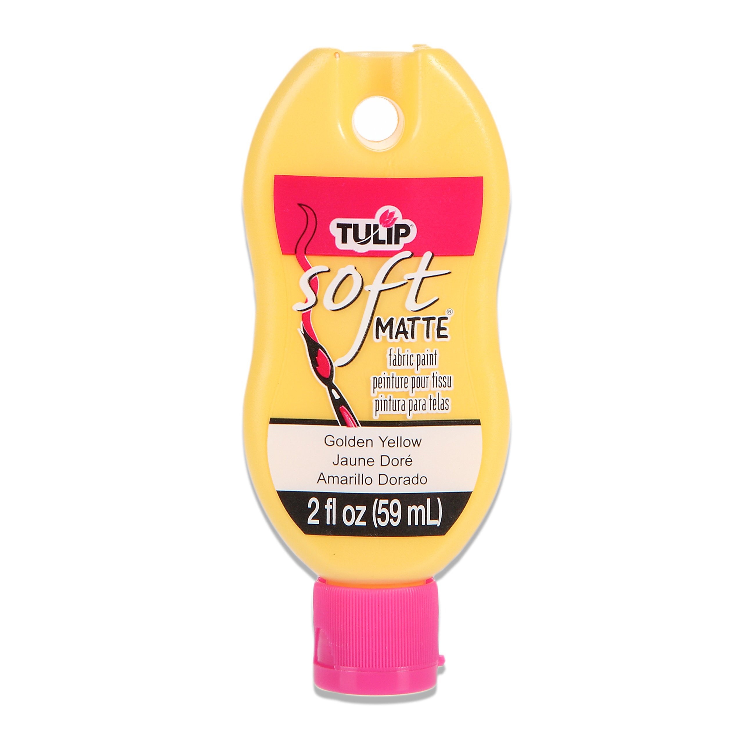 TULIP Soft Paint Peggable 30963 Sfpt 2Oz Matte Golden Yellow, As Detailed