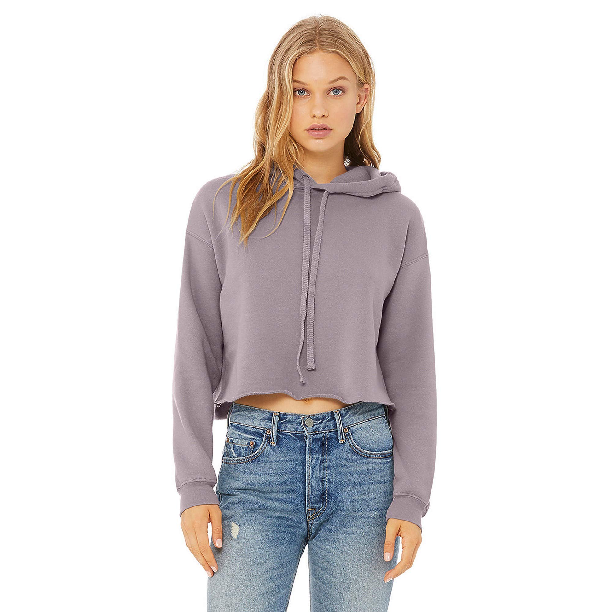 Bella Canvas Kobiety/damska bluza z kapturem z nadrukiem polarowym