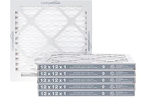 Amazon Basics MERV 11 Air Filter 12x12x1, Pack of 6