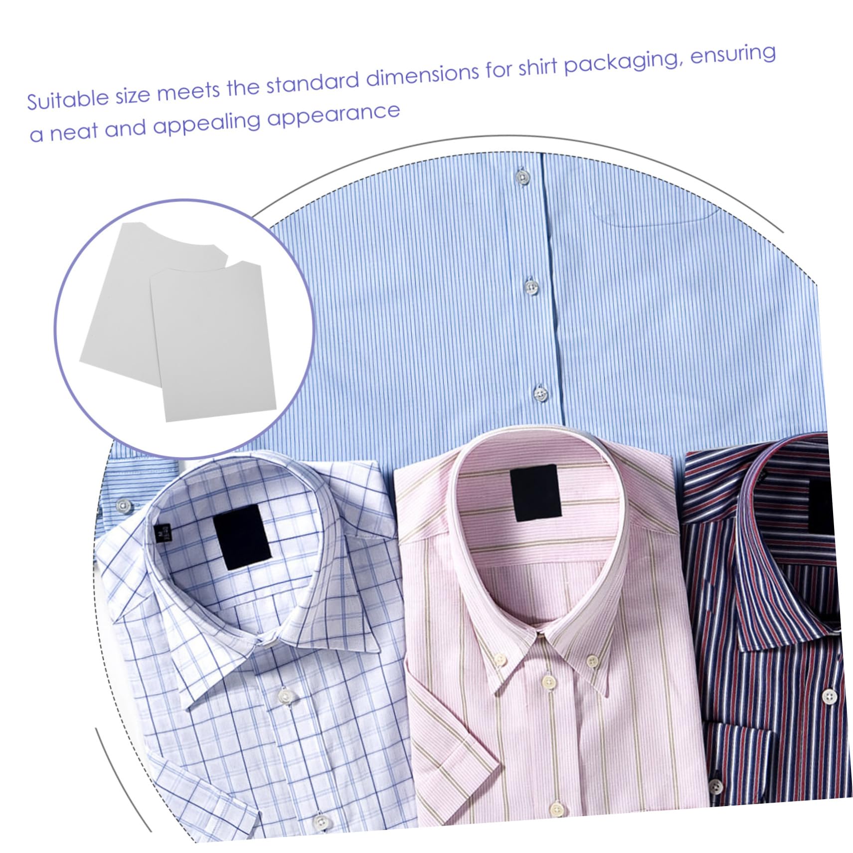 Anneome 10 Piezas Cartón para embalaje prendas vestir. tablero carpeta camisa tablero plegable camiseta organizadores armarios organizador para armarios camisas blusa ropa