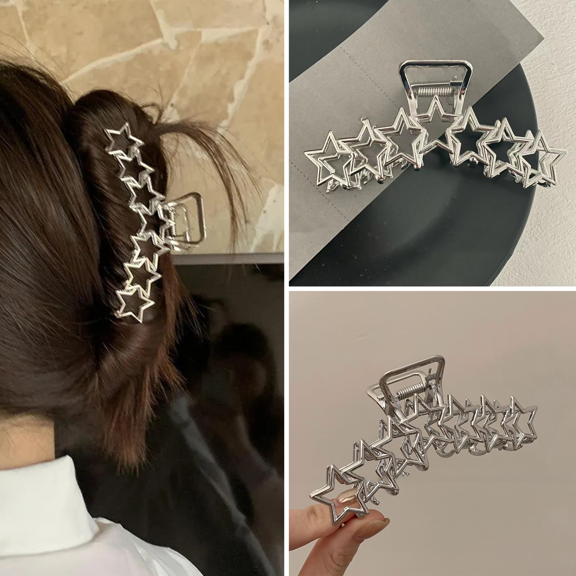 GUCCI 星バンスクリップ Amazon.co.jp: メタルヘアクリップ | 星型のバンスクリップ | 大きな爪