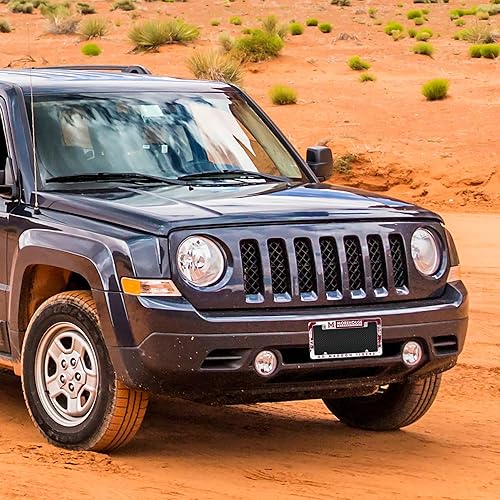 Miniatura 202 de Rico Industries NCAA Marco de matrícula estándar cromado de 12 x 6 pulgadas para automóvil, camión, SUV (escuelas L-M)