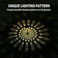 Vista 6 de Luces solares de jardín al aire libre, luces solares LED para exteriores, alimentadas por energía solar, IP66, impermeables, luces de jardín, luces