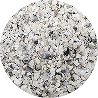 Vista 1 de Amazing Gemstone Chips de cristal de piedra lunar arcoíris para acuario, grava para pecera, pequeñas virutas de piedra rodada y pequeños cristales