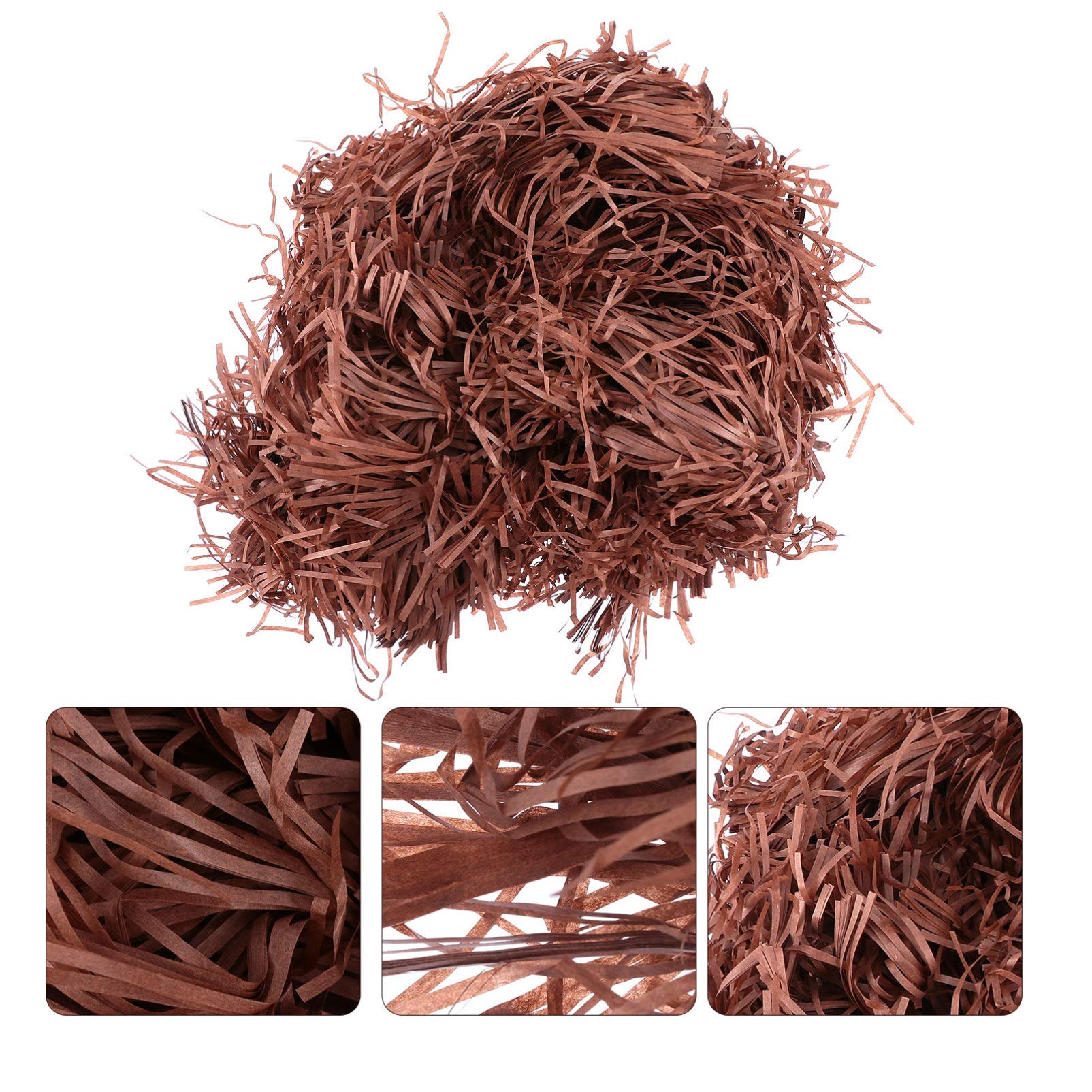 Carta sminuzzata per confezioni regalo, Carta velina glitterata triturata for riempire i regali di Pasqua, multicolore, 22x15 cm, confezione da 6(Coffee*2 Pieces,22 * 15Cm*3Pcs)