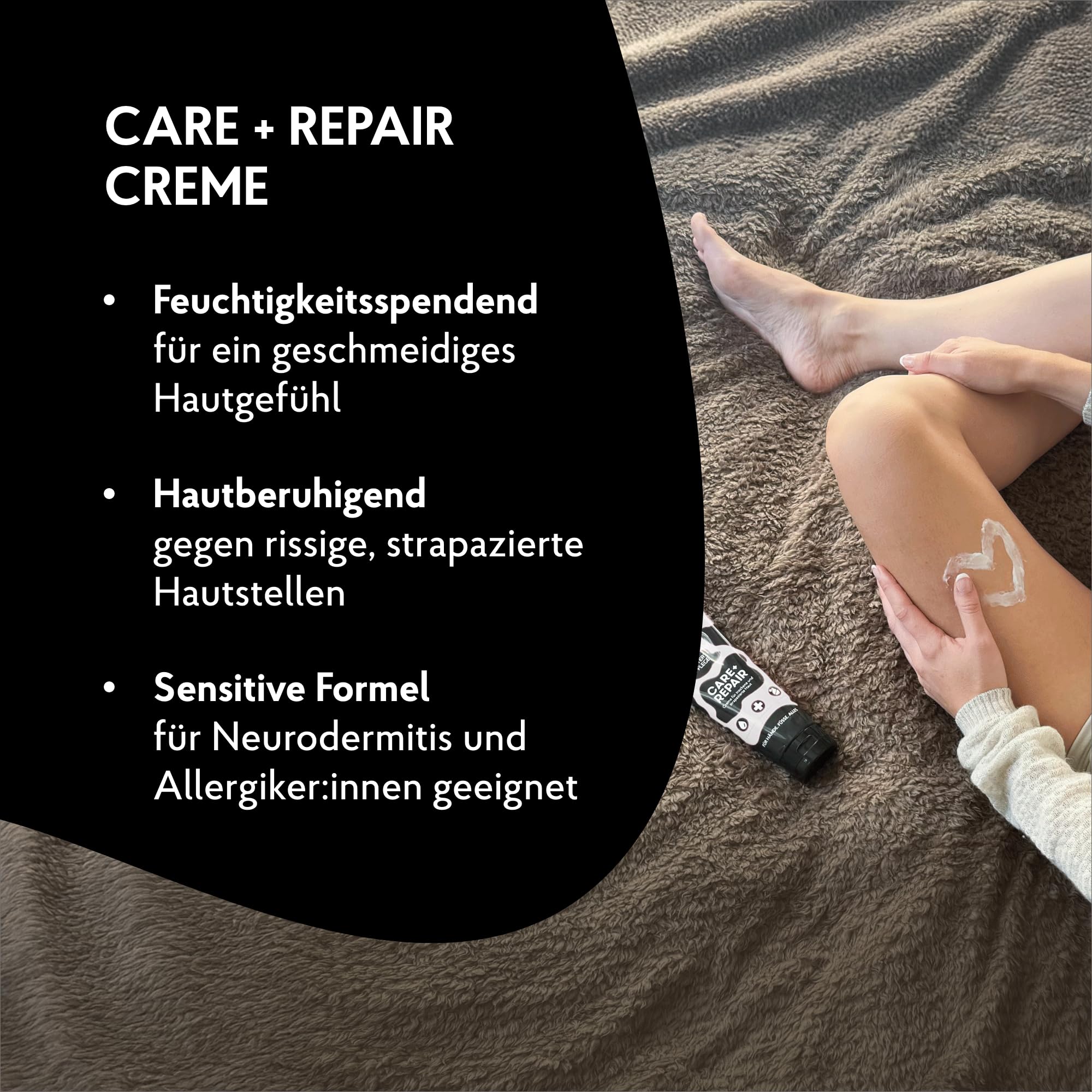 EUTERPFLEGE Care + Repair Pflegecreme, trockene Haut, 3x 400 ml, parfümfrei