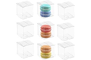 Showcasing Clear Favor Boxes in a Crystal-Clear 2x2x2 Design