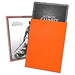 Ultimate Guard Katana Card Sleeves: 100 Standard Size TCG Sleeves, 66 x 91mm, Orange Back, Tournament Quality, No PVC & Acid-Free, High Clarity