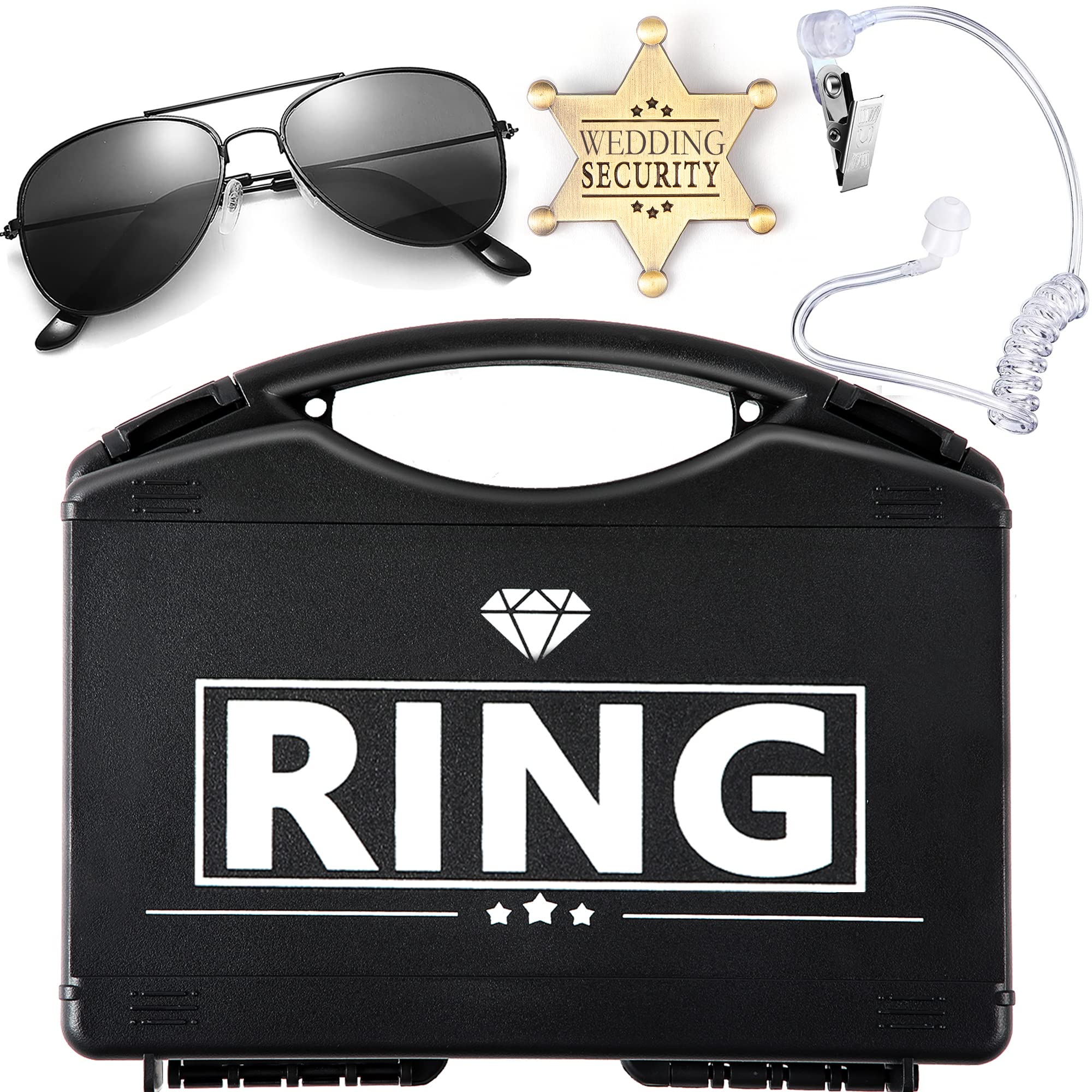 Amazon.com: Ring Wedding Bearer Security:Ring Wedding Security Set Ring ...