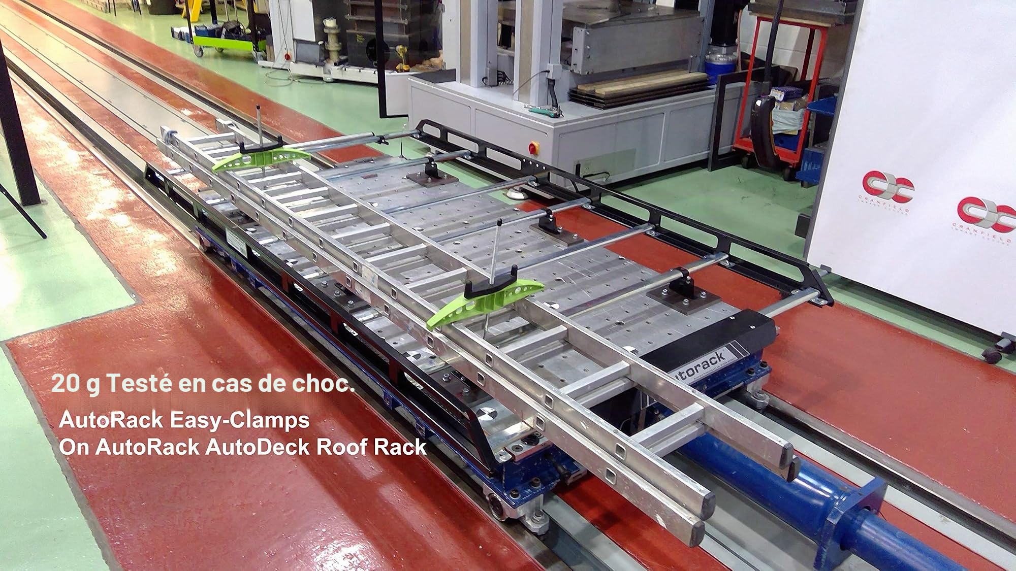 Autorack – Fixe Échelle de Galerie avec Antivol – Fixation Rapide et Sécurisée 55 mm de Large - Serrures à Clé Intégrées – Lot de 2