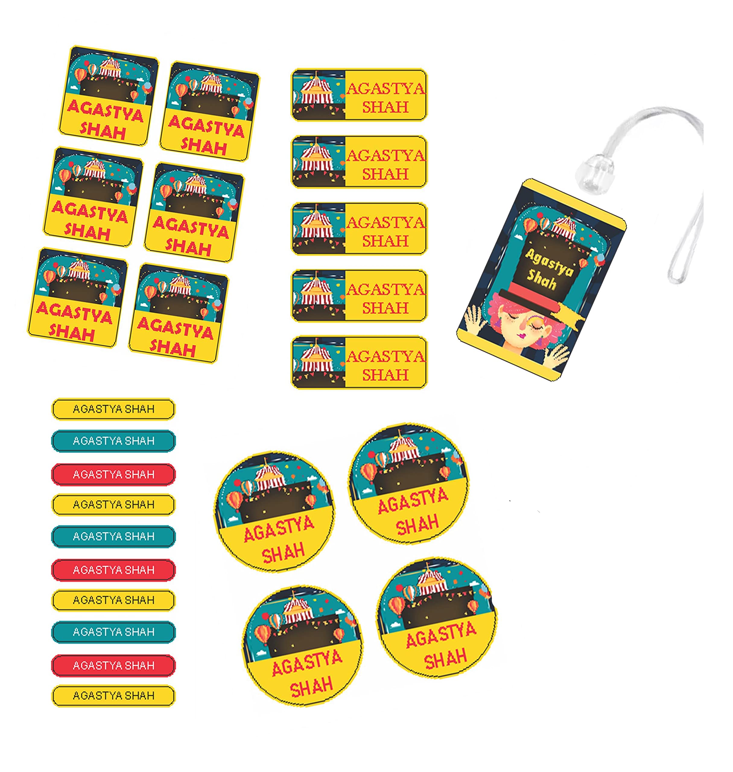 Chatterbox Latest Personalised Waterproof Stickers & Labels (Carnival Design)? (B07QZR7VDM) Amazon Price History, Amazon Price Tracker
