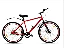 CAYA Hydra 27.5T Cycle for Men & Women with Dual Disc Brakes/Steel Frame 18" Inches with 90% Assembled Unisex Cycle Tyre 27.5" Inch/Bicycle Ideal for 15+ Adults - (Red) gallery image