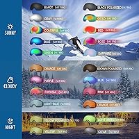 Vista 6 de OutdoorMaster Gafas de esquí PRO – sin marco, lente intercambiable, 100% protección UV400, gafas de nieve para hombres y mujeres