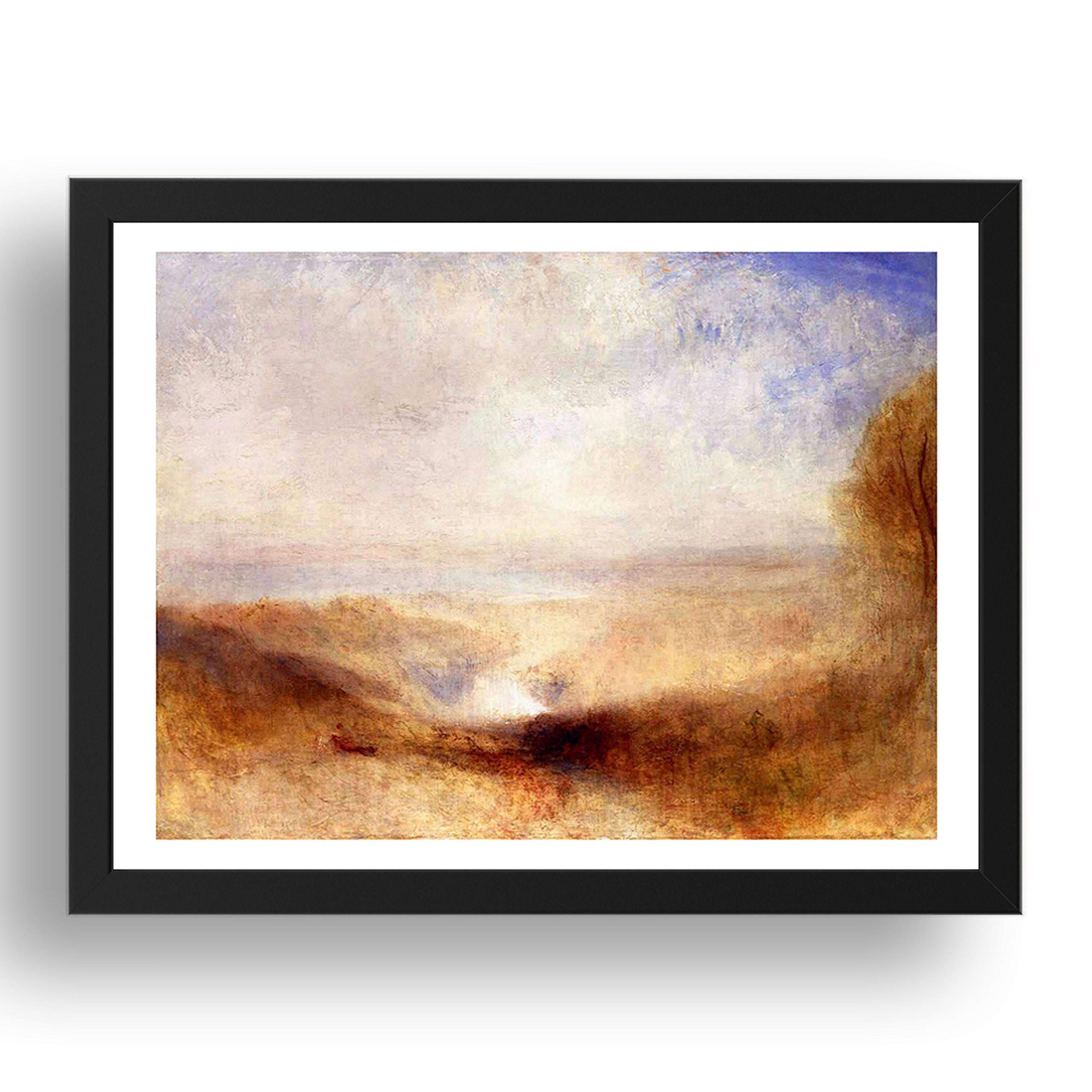Period Prints Landscape with a River and a Bay in the Background