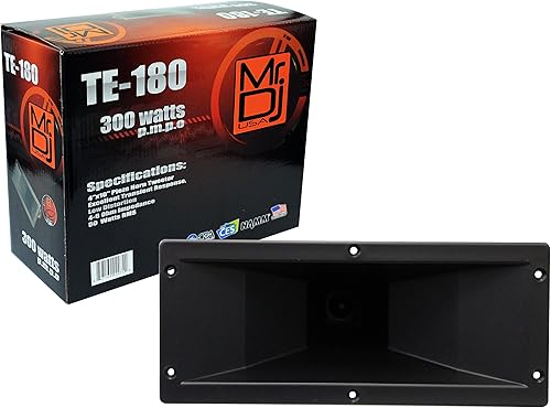 Mr. Dj TE-180 4 x 10 pulgadas 300 vatios P.M.P.O Piezo cuerno Tweeter