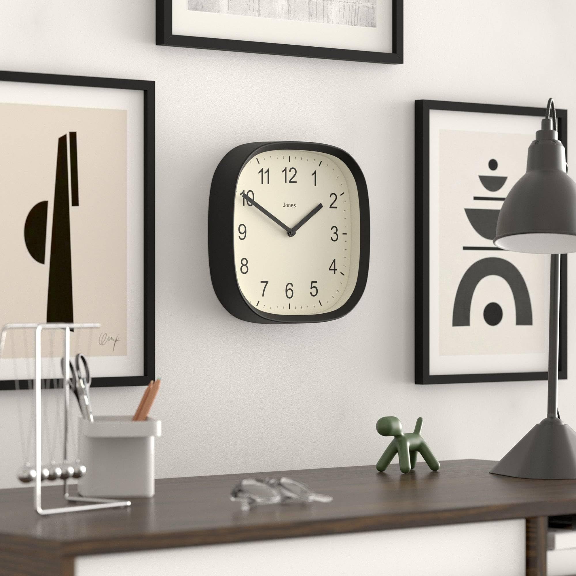 Amazon.co.jp: JONES CLOCKS® スプライト壁掛け時計 | モダン レトロ