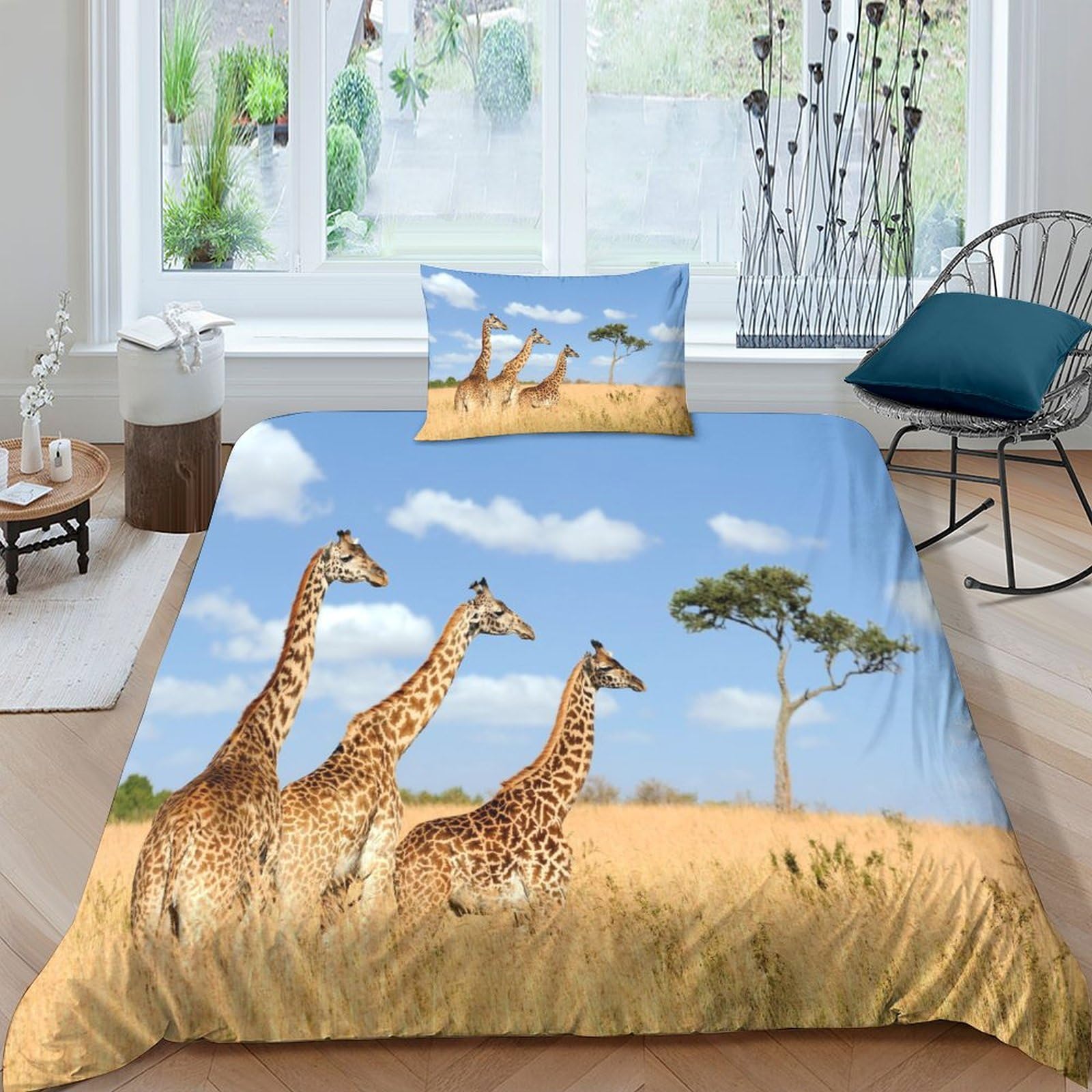 Housses de couettes animaux sauvages pour décorer une chambre d'enfant