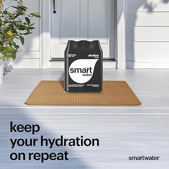 smartwater alkaline with antioxidant ionized electrolyte vapor-distilled water bottles, 33.8 fl oz, 1L, single