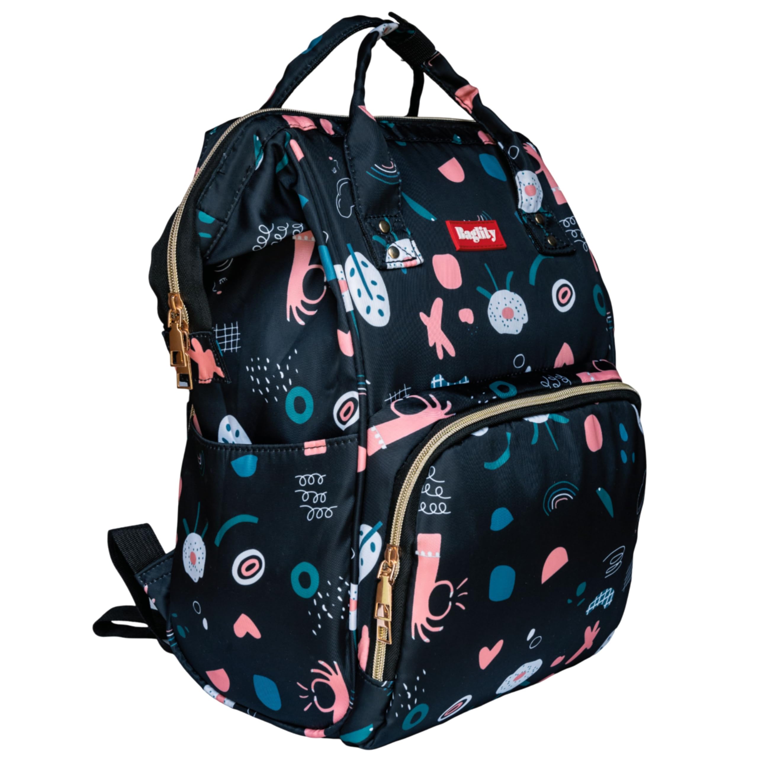 Baglity Diaper Bag for Mothers for Travel with Warranty, Maternity Bag for Newborn Baby, Mothers Travelling Bag, Multipocket Water Resistant Baby Bag, Hospital Bag for Moms.[ Black ]-image-4