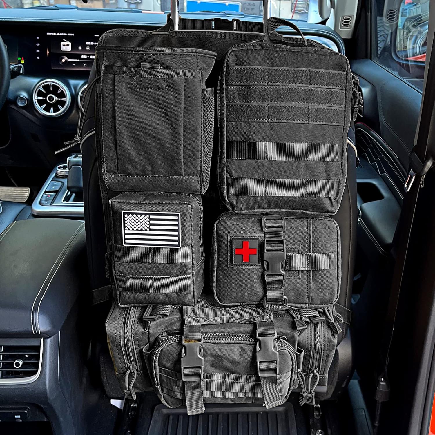 Molle Car Seat Back Organizer Tactical Seat Back Organizer