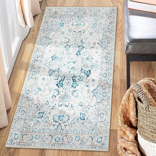 Miniatura 50 de COMSLE Alfombra Runner Bohemia, 2' x 7' Alfombras Lavables para Pasillo de Lana Sintética Pequeña Alfombra de Área de Cocina Alfombra Decorativa