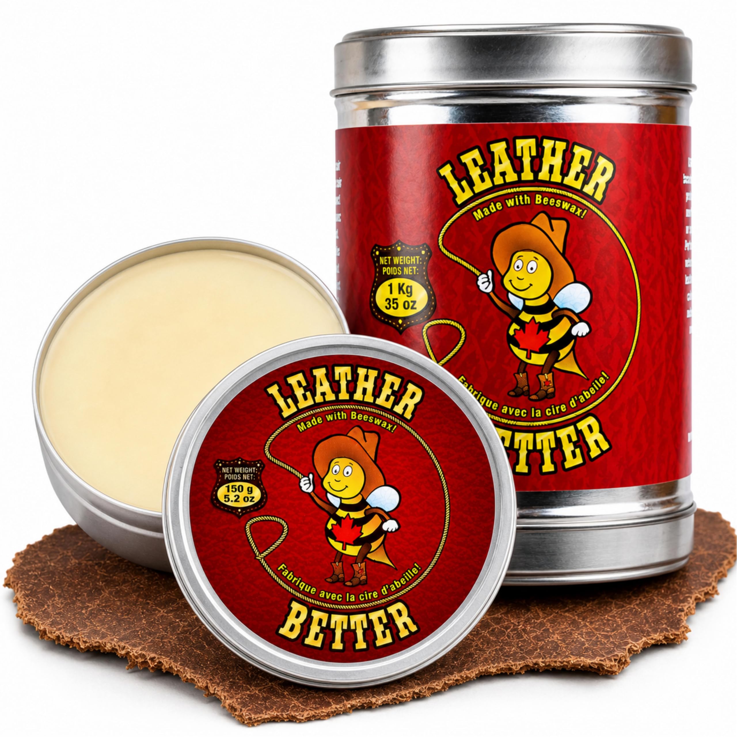 Leather Better Odżywka do skóry do mebli - środek do czyszczenia skóry i renowacja skórzanych kanap, butów i butów, toreb, siodeł i hals, kurtek i foteli samochodowych/zmiękczacz do skóry (1,139.7 g)