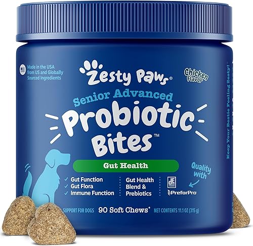 Miniatura 11 de Zesty Paws Probióticos para cachorros para perros, para la salud digestiva, la flora intestinal y el apoyo del sistema inmunológico, probióticos