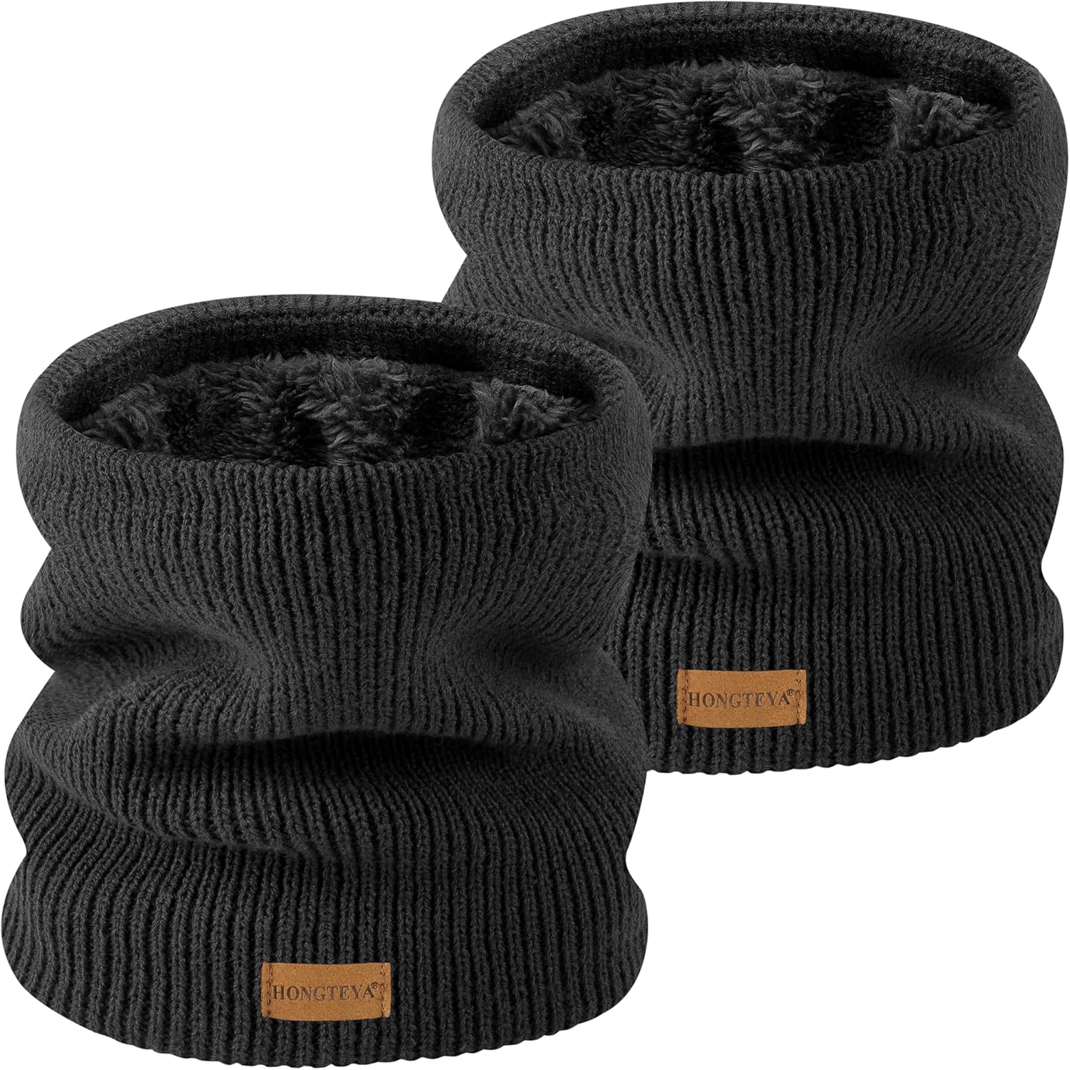 HONGTEYA Neck Gaiters for Men, Winter Neck Warmer Face for Men & Women,Thick Windproof Warm Lined Ski Mask