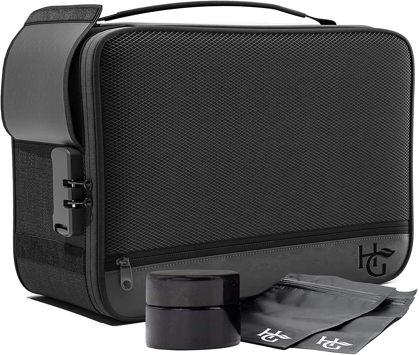 Buy Herb Guard Black Large Smell Proof Case with Combo Lock (Smell