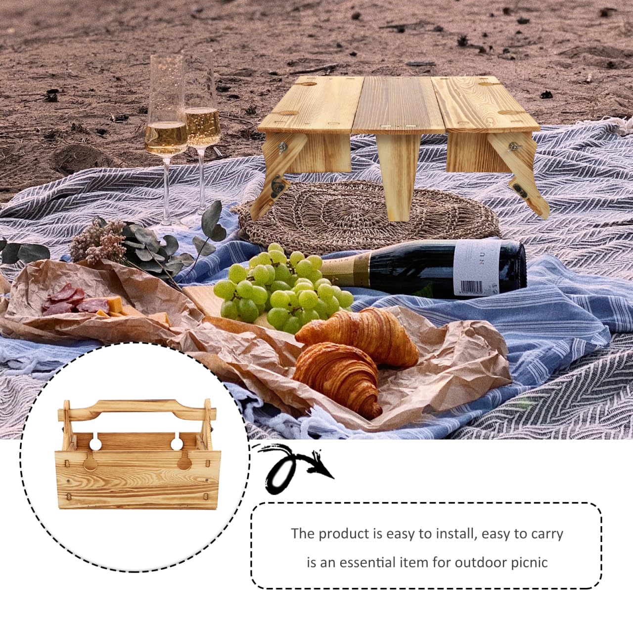 tectake® cestino picnic, vimini intrecciato, 2 persone, con scomparto refrigerante, accessori 13 pezzi, per pic nic, campeggio, camping accessori, camper e cucina campeggio, cesto picnic - Langeoog
