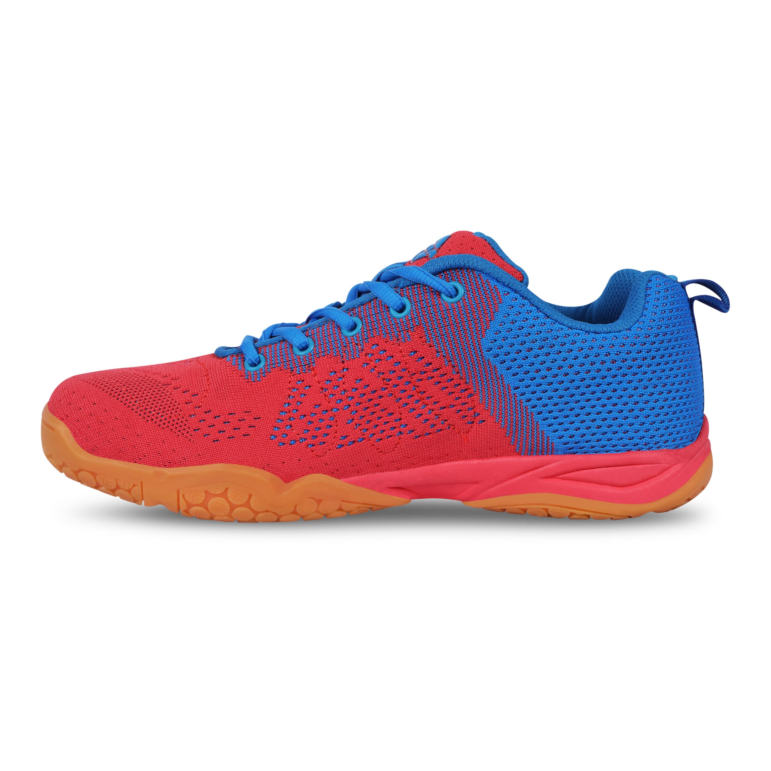 Glister 2.0 Badminton Shoes for Men | Your Ultimate Companion for Superior Court Performance | Badminton Sports Shoes | Best Non Marking Court Shoes | (Grey/Orange/Red)-image-49