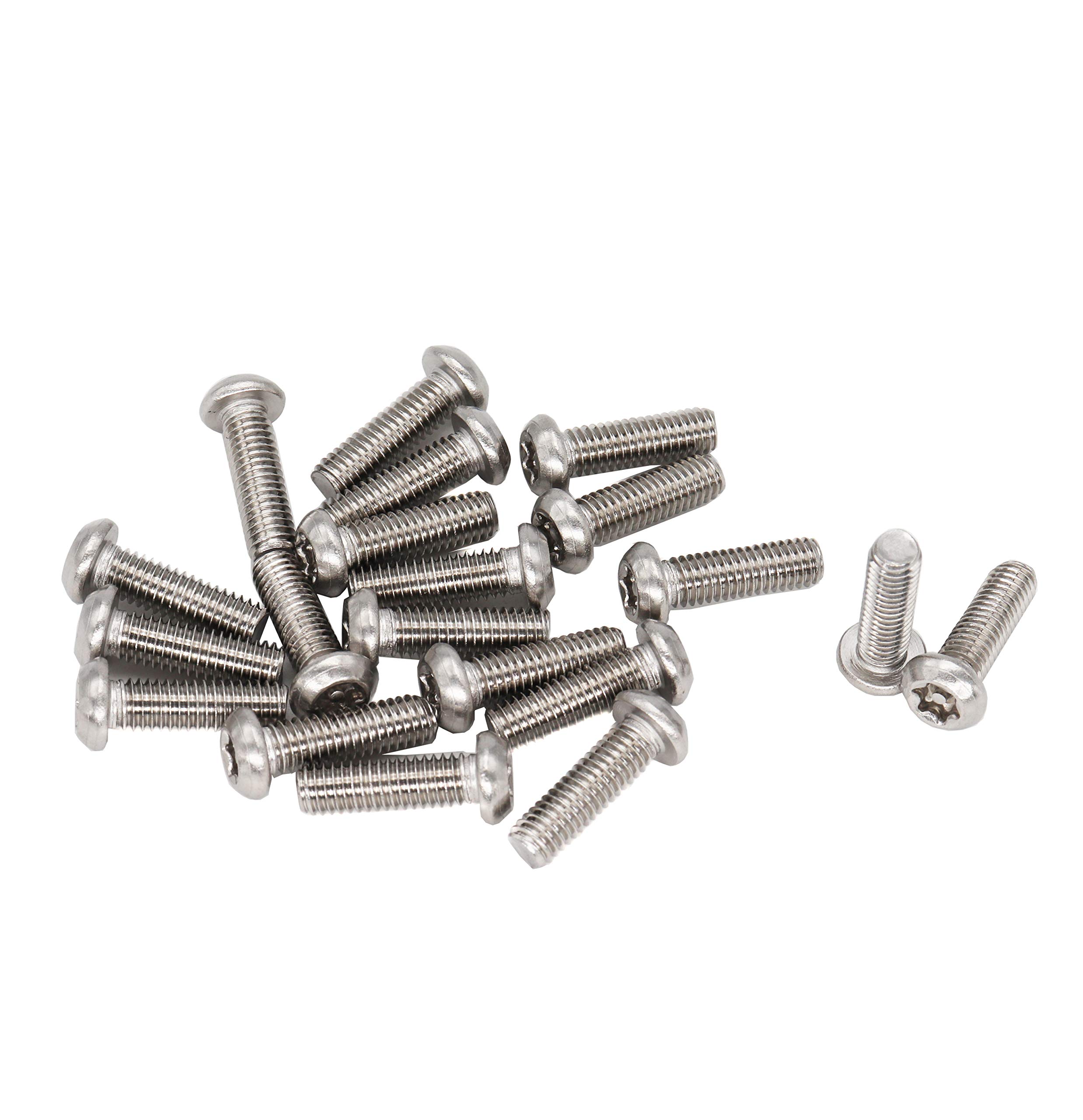 binifiMux 40 -Pack M5 x 16mm Torx Pan Head Torx Security Bolts Screws 304 Stainless Steel,Tamper Proof Screws