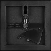 Vista 3 de MCS Portarretratos de formato 4 x 4 pulgadas, color negro, cuadrado para galería de pared, vertical y horizontal, para colgar en la pared, marco