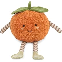 MON AMI Clementine Fruit 8-Inch Stuffed Toy for Boys & Girls | Cute Squishable Plush Fruit | Playtime Companion | Nursery Decor | Gift for All Ages