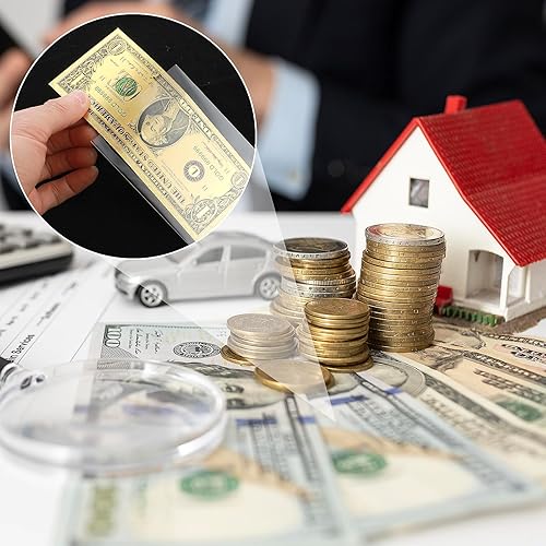 Miniatura 4 de DSLSQD 100 fundas para billetes de dólar, fundas para dinero en efectivo, papel transparente, fundas protectoras para monedas, sobres de ahorro de