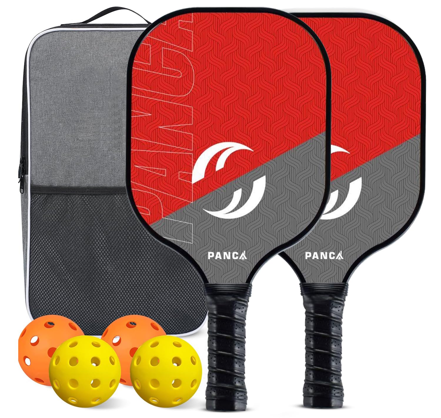 PANCA Pickleball Paddle Set – Fiberglass Surface with Cushion Comfort Grip | Includes 4 Pickleball Balls & Paddle Cover Bag | Lightweight & Durable Outdoor Game Kit for Kids & Adults-image-28