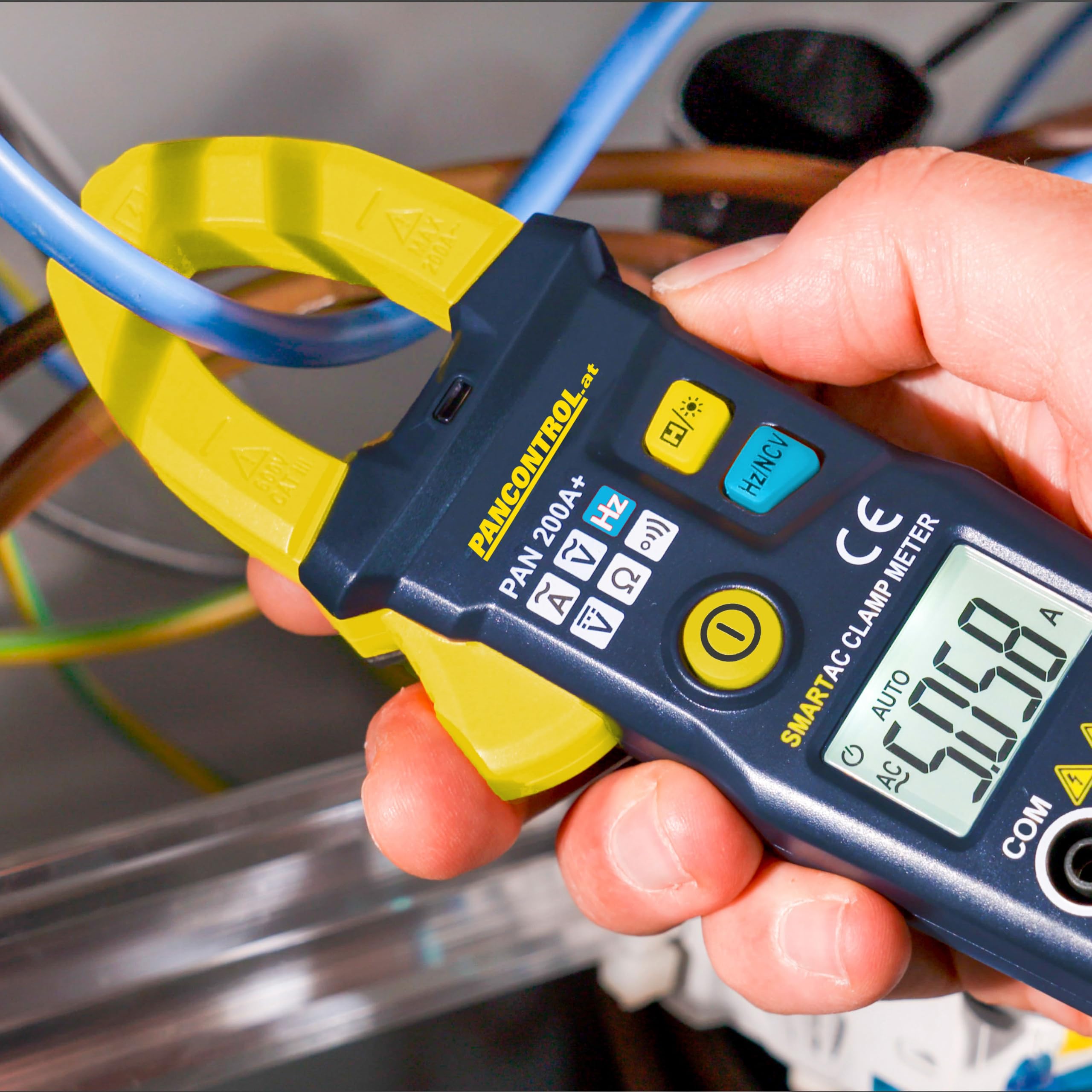 PAN 200A+ - Alicates de corriente digital AC con selección automática de funciones