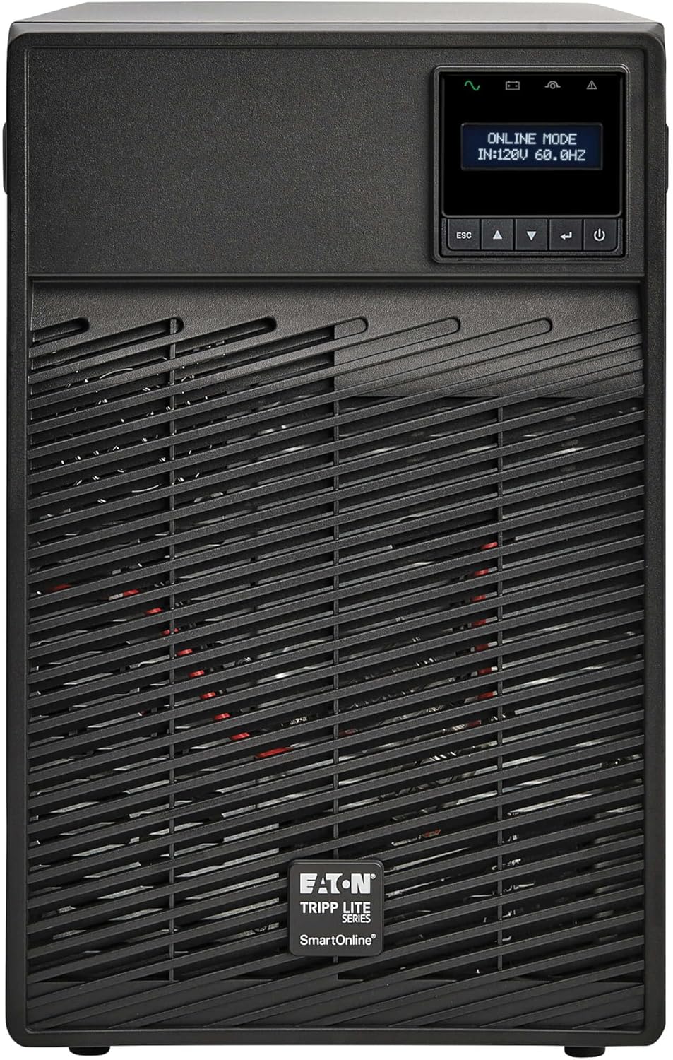 Tripp Lite Eaton Series SmartOnline 1500VA UPS Battery Backup, Pure Sine Wave Double-Conversion, 120V 1350W, Tower, LCD Screen, 6 Outlets, USB, DB9, 2 Year Warranty & $250,000 Insurance (SU1500XLCD)